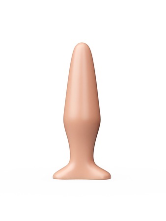 Телесная конусообразная пробка - 14 см.